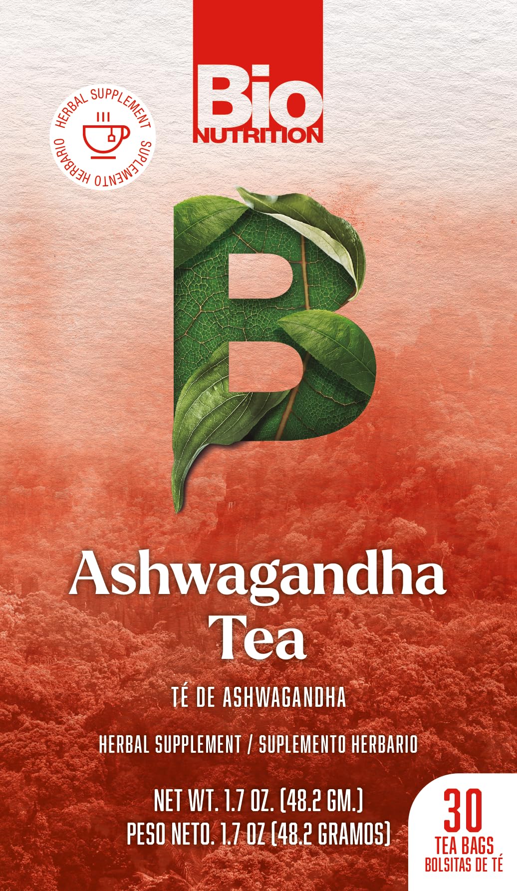 Foto 3 pulgar | Suplemento Herbario Tea Bio Nutrition Ashwagandha 500ml - Venta Internacional.