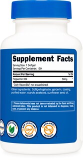 Foto 5 | Cápsulas Blandas De Aceite De Menta Supplement Nutricost De 50 Mg (120 Unidades) - Venta Internacional.