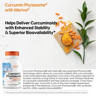 Foto 2 | Suplemento Doctor's Best Curcumin Phytosome 500 Mg 180 Cápsulas - Venta Internacional.