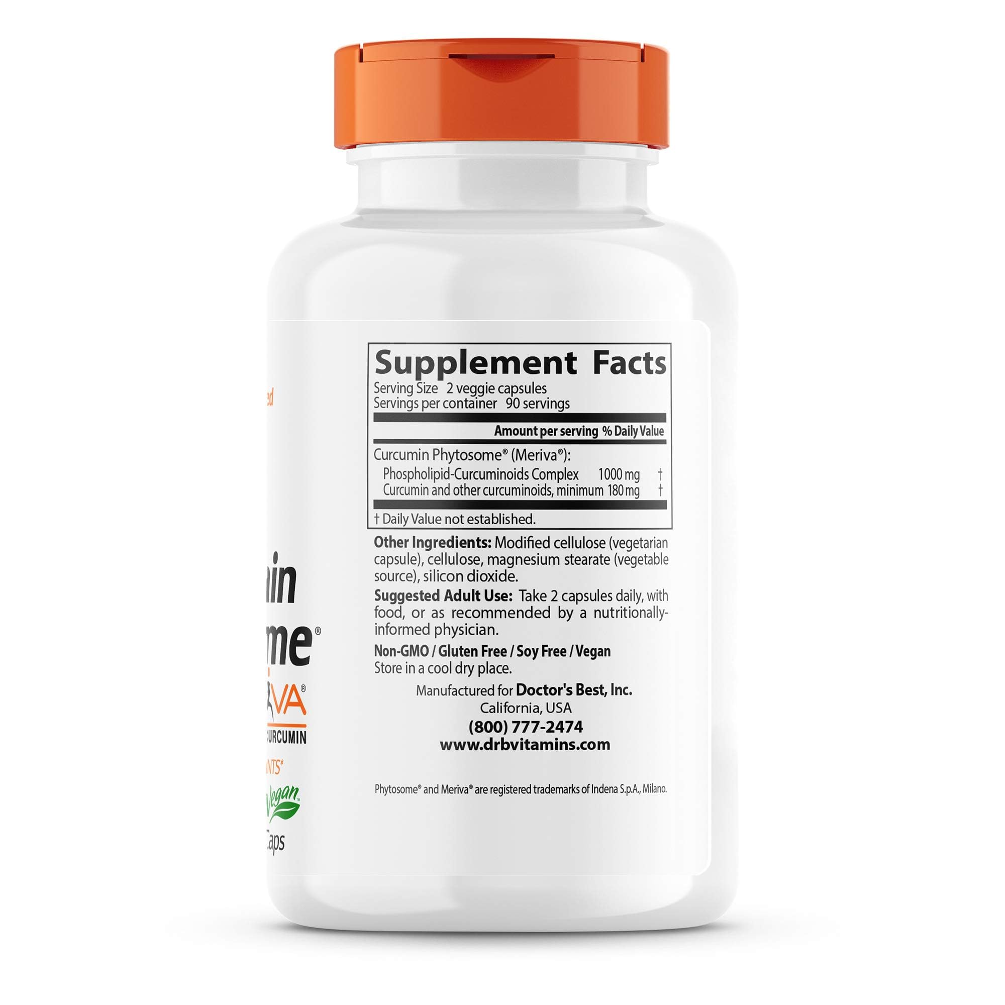 Foto 8 pulgar | Suplemento Doctor's Best Curcumin Phytosome 500 Mg 180 Cápsulas - Venta Internacional.