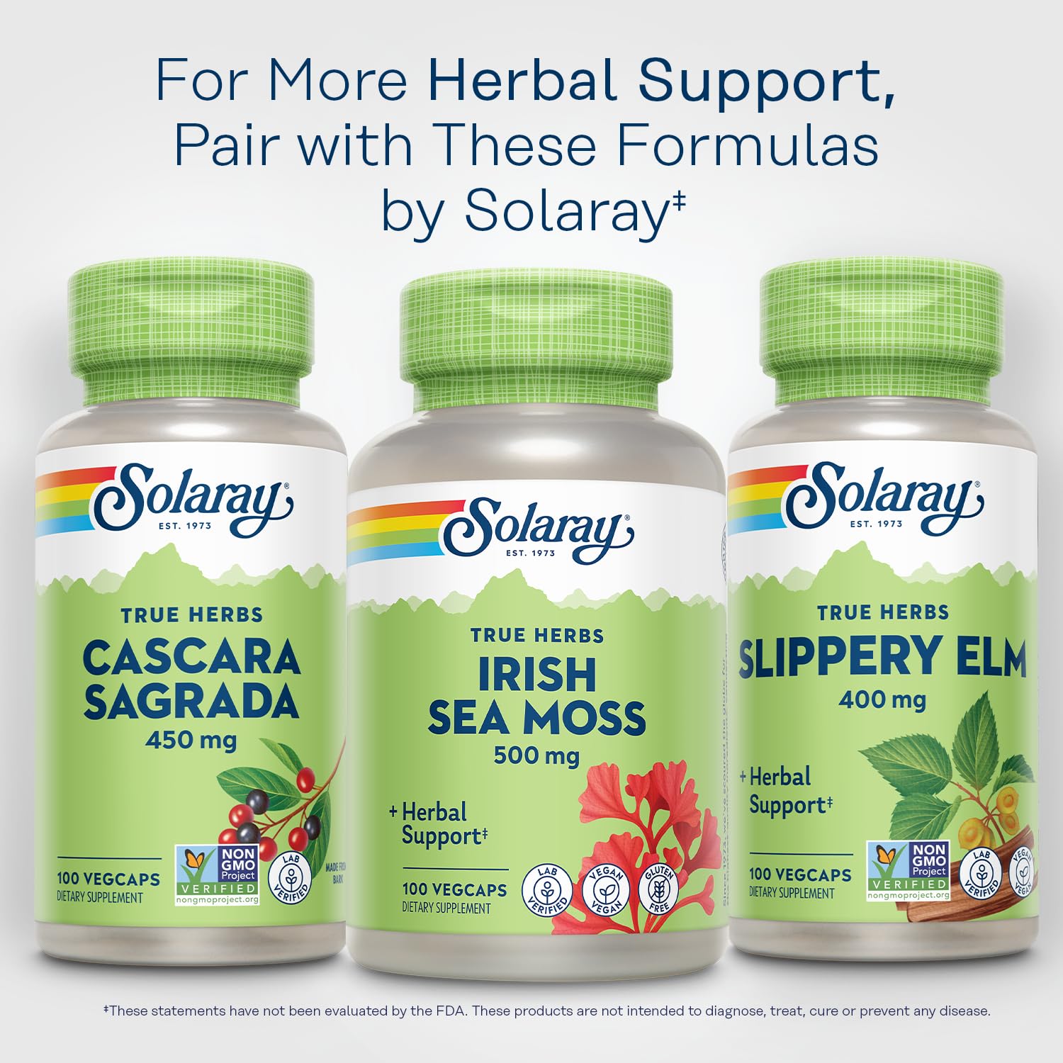 Foto 7 pulgar | Suplemento Solaray Cáscara Sagrada, 450 Mg, 100 Cápsulas Vegetales - Venta Internacional.