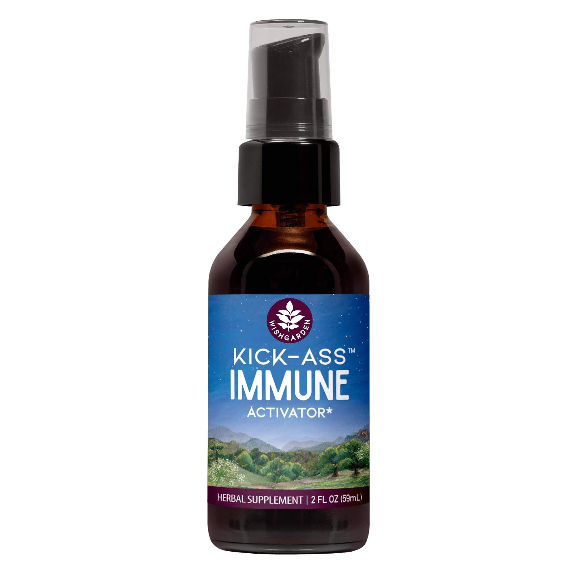 Foto 2 pulgar | Suplemento Wishgarden Herbs Kick-ass, Activador Inmunitario, 60 Ml - Venta Internacional.