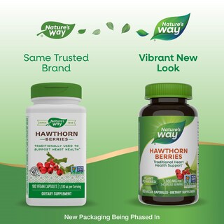 Foto 3 | Suplemento Nature's Way Con Bayas De Espino Blanco Para La Salud Del Corazón, 180 Cápsulas - Venta Internacional.