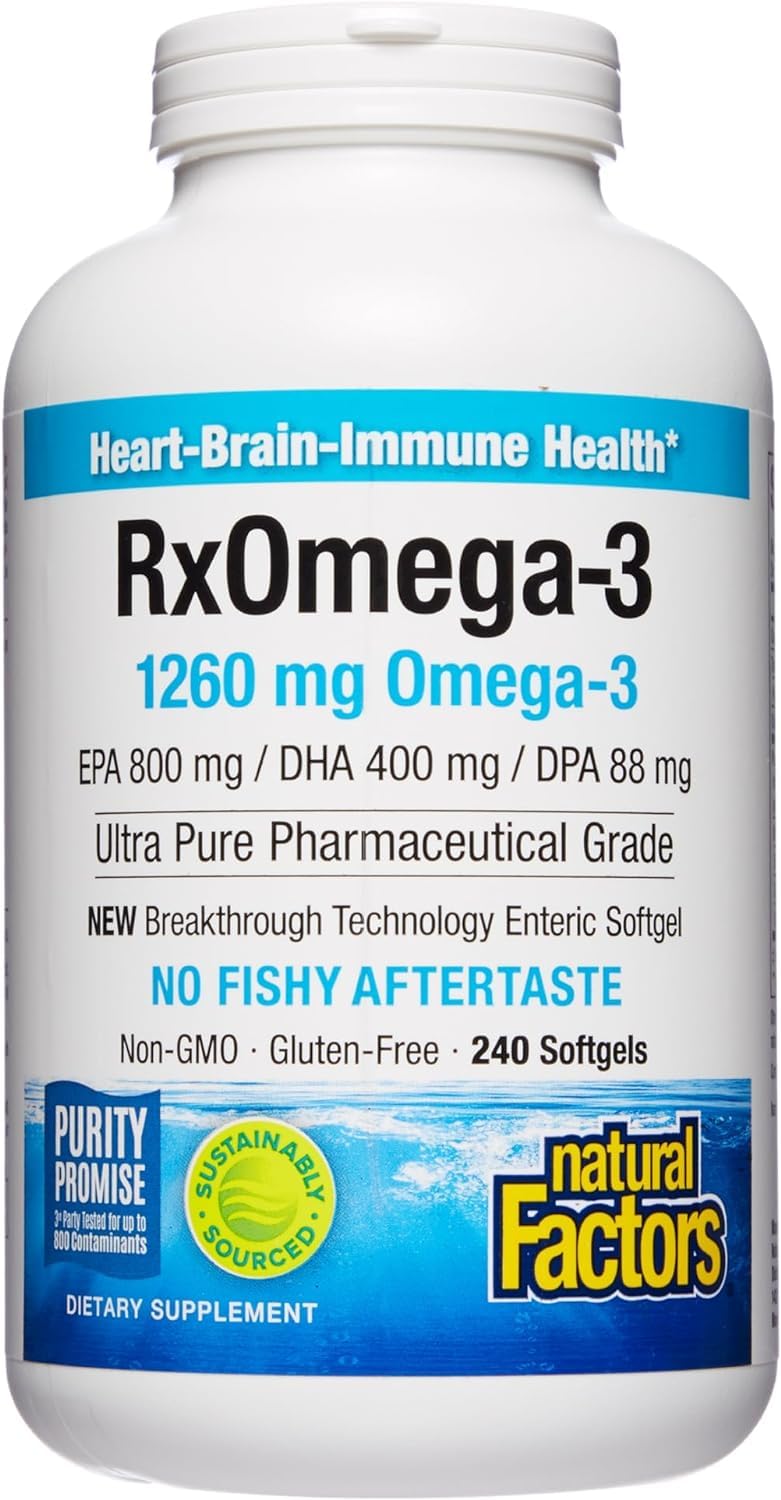 Foto 2 pulgar | Suplemento Natural Factors Rxomega-3 De Aceite De Pescado 240 Cápsulas Blandas - Venta Internacional.