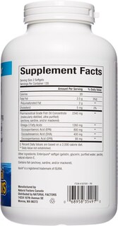 Foto 2 | Suplemento Natural Factors Rxomega-3 De Aceite De Pescado 240 Cápsulas Blandas - Venta Internacional.