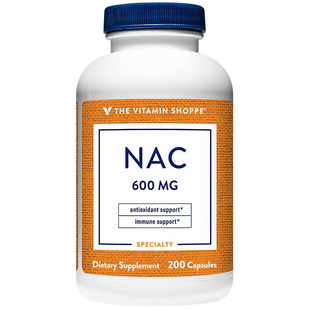 Foto 2 pulgar | Complemente La N-acetil-l-cisteína Nac De The Vitamin Shoppe, 600 Mg - Venta Internacional.