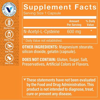 Foto 3 | Complemente La N-acetil-l-cisteína Nac De The Vitamin Shoppe, 600 Mg - Venta Internacional.