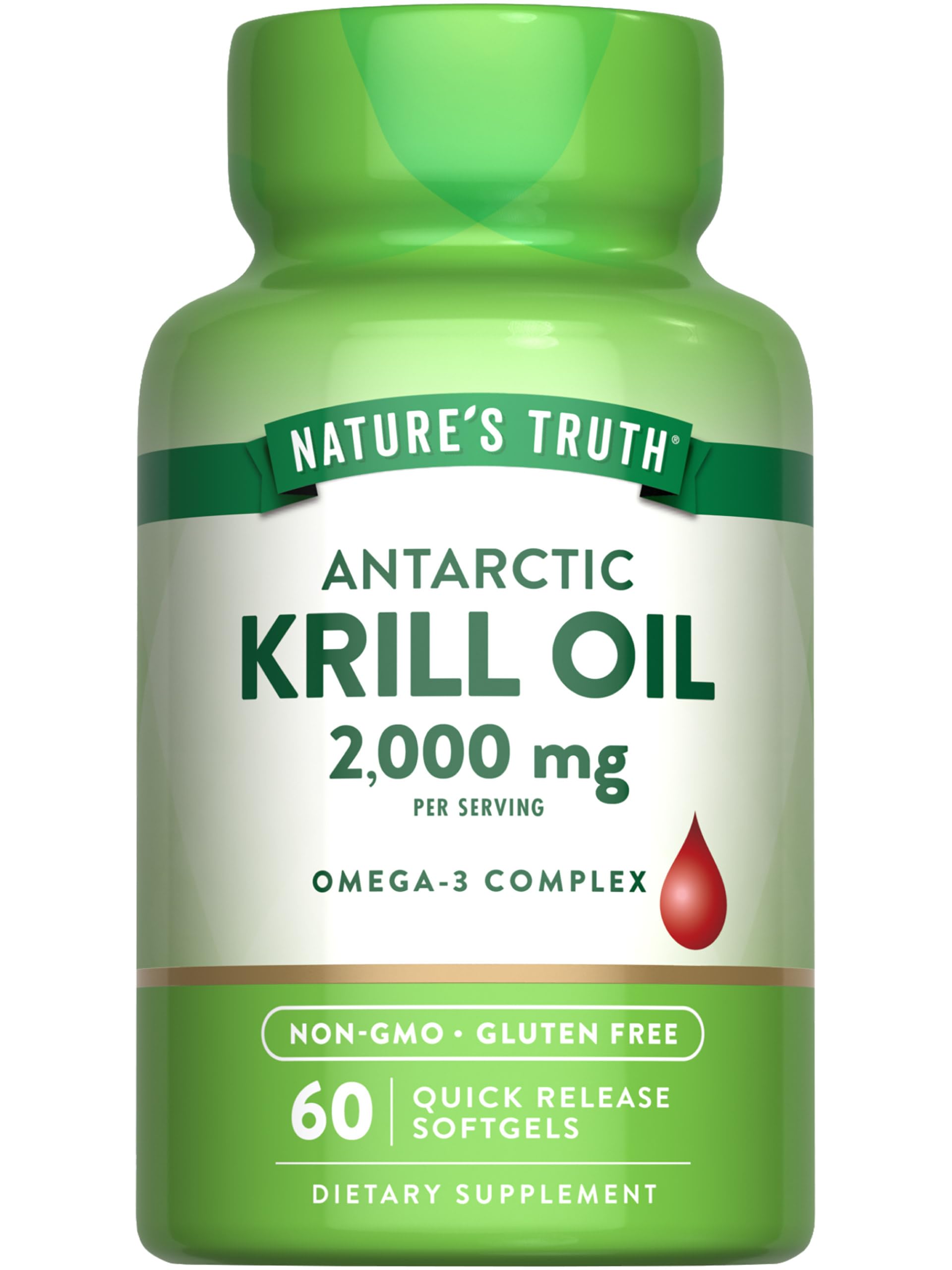 Foto 2 pulgar | Suplemento De Aceite De Krill Antártico De Nature's Truth 2000 Mg 60 Cápsulas Blandas - Venta Internacional.