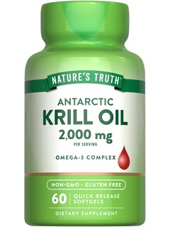Foto 1 | Suplemento De Aceite De Krill Antártico De Nature's Truth 2000 Mg 60 Cápsulas Blandas - Venta Internacional.