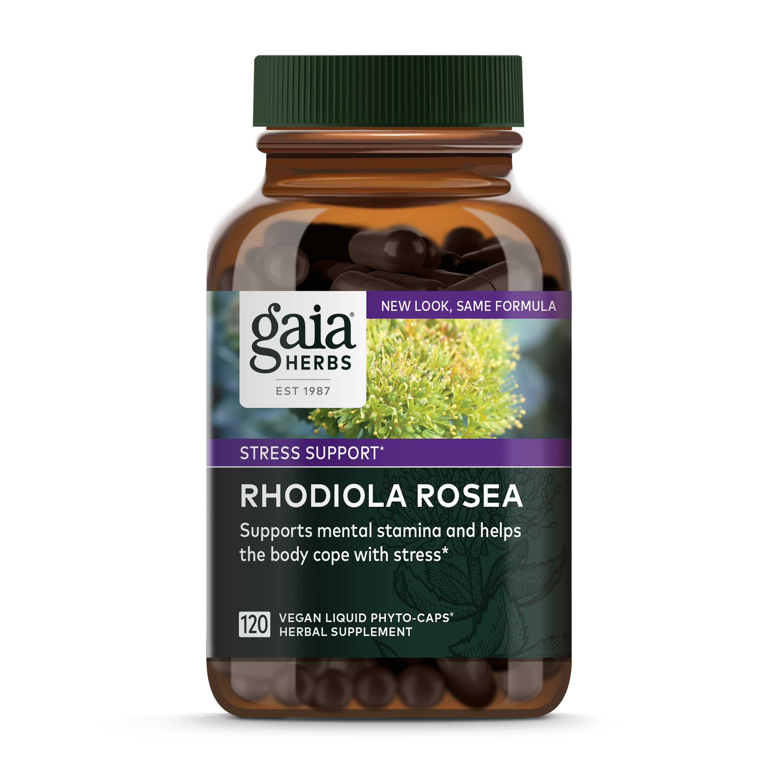 Foto 2 pulgar | Suplemento Gaia Herbs Rhodiola Rosea Stress Support 120 Cápsulas - Venta Internacional.