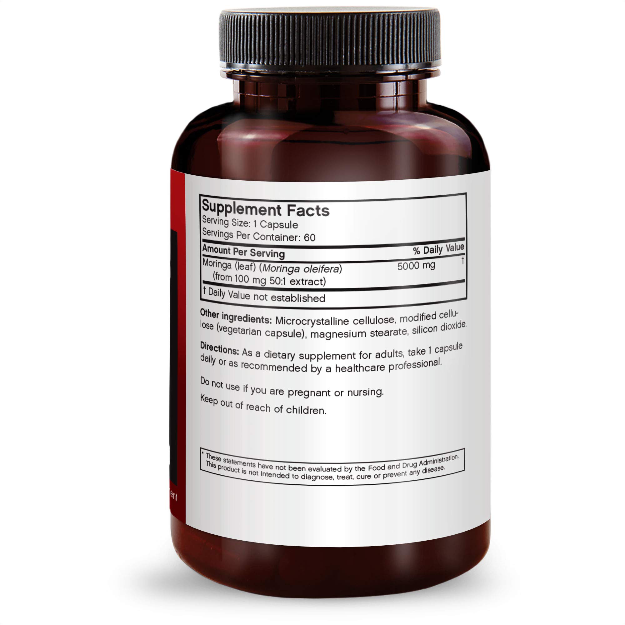 Foto 3 pulgar | Suplemento Futurebiotics Moringa 5000 Mg 60 Cápsulas Vegetarianas - Venta Internacional.