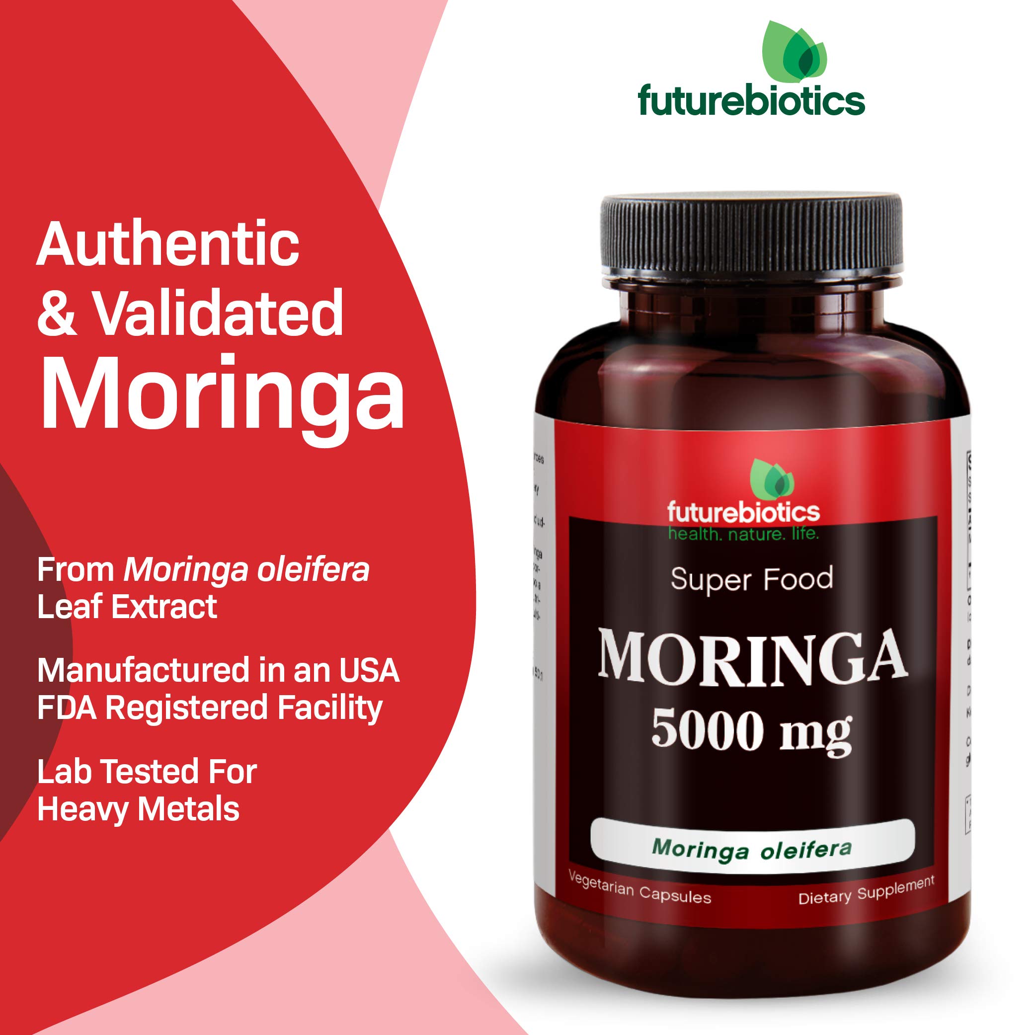 Foto 3 | Suplemento Futurebiotics Moringa 5000 Mg 60 Cápsulas Vegetarianas - Venta Internacional.