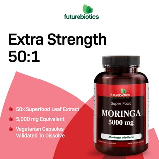 Foto 4 | Suplemento Futurebiotics Moringa 5000 Mg 60 Cápsulas Vegetarianas - Venta Internacional.