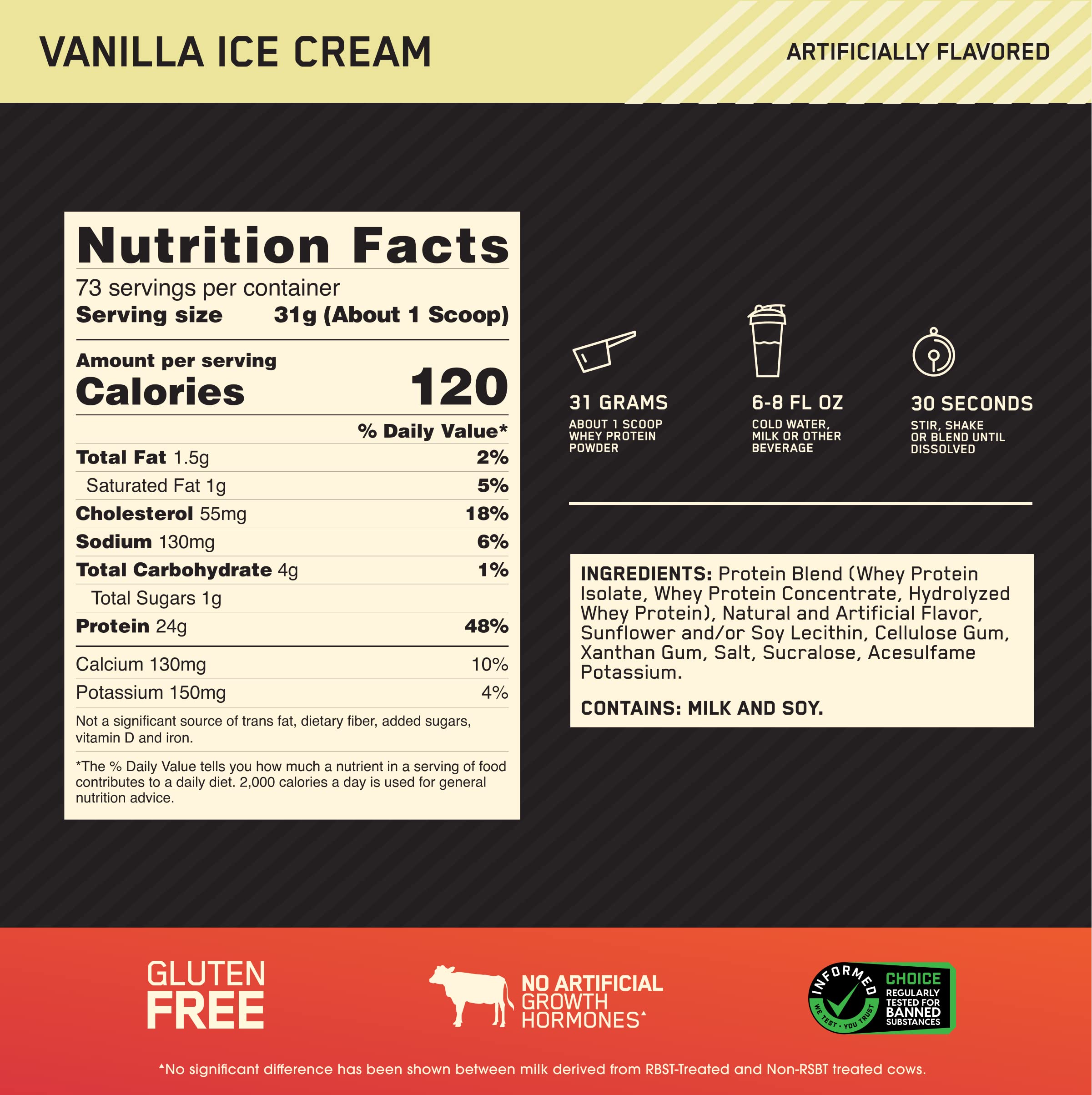 Foto 4 pulgar | Proteína En Polvo Optimum Nutrition Gold Standard Whey 2,27 Kg - Venta Internacional.