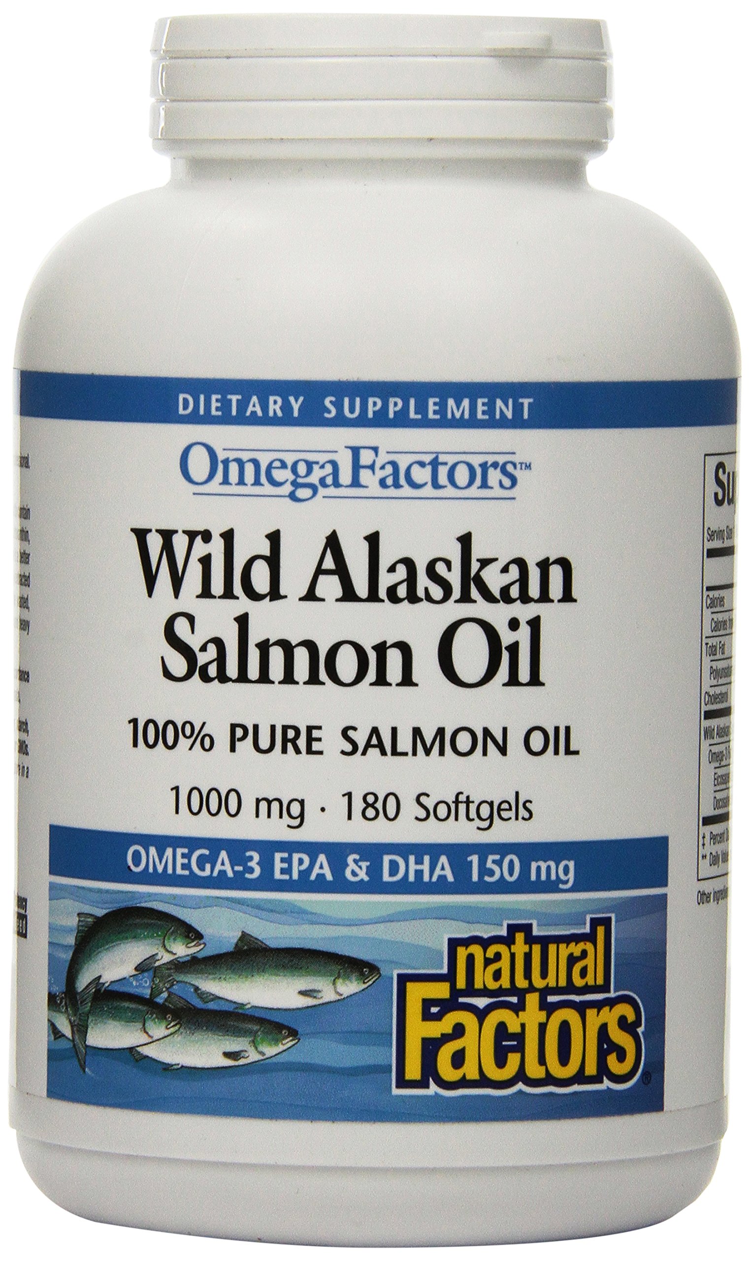 Foto 2 pulgar | Suplemento Natural Factors De Aceite De Salmón Salvaje De Alaska 1000 Mg - Venta Internacional.