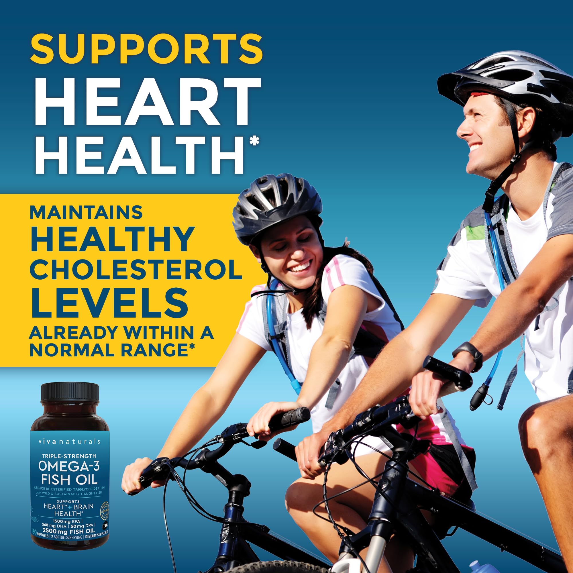 Foto 7 pulgar | Suplemento De Aceite De Pescado Omega 3 Triple Strength De Viva Naturals, 2500 Mg - Venta Internacional.