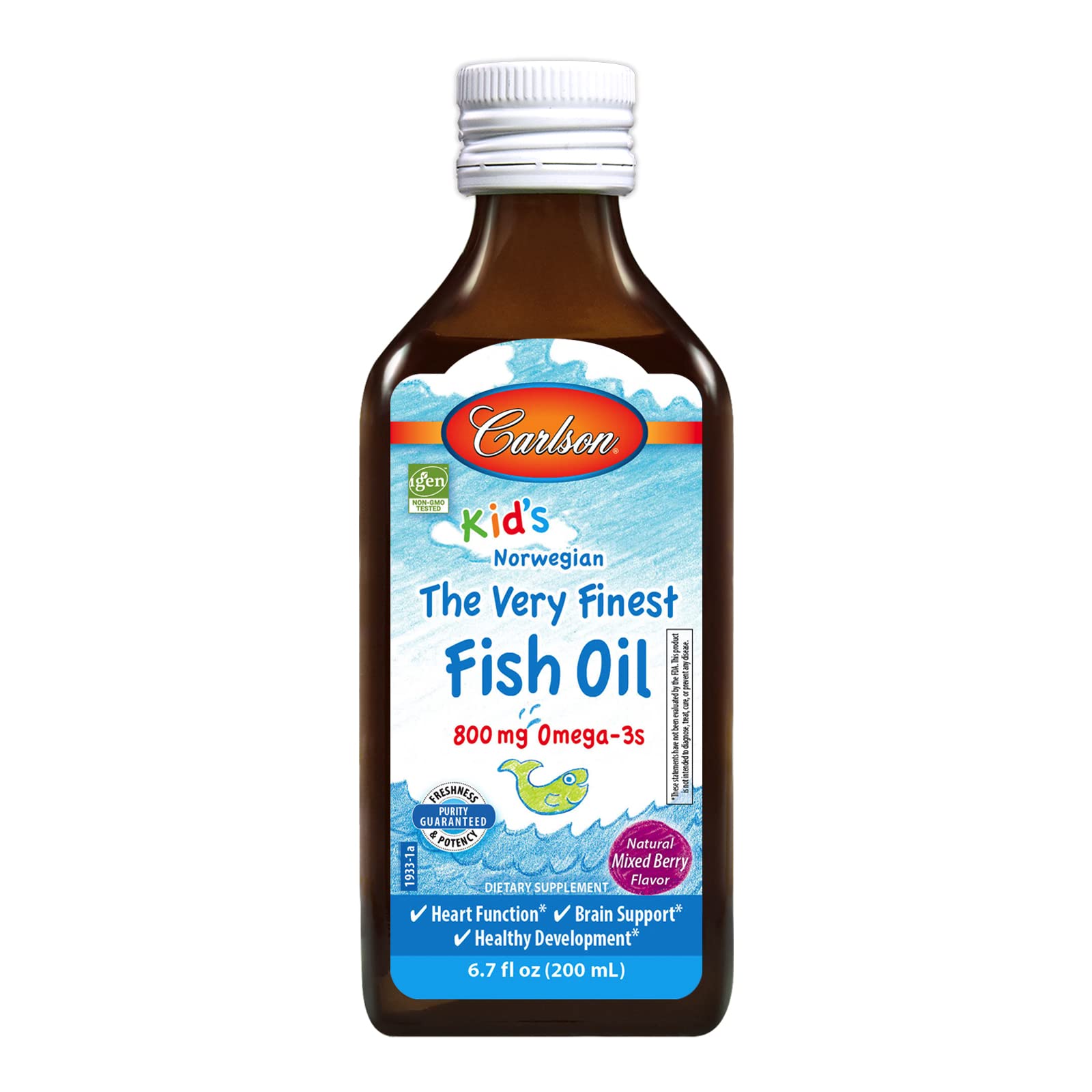Foto 2 pulgar | Suplemento Carlson Kid's The Very Finest Fish Oil, 200 Ml - Venta Internacional.