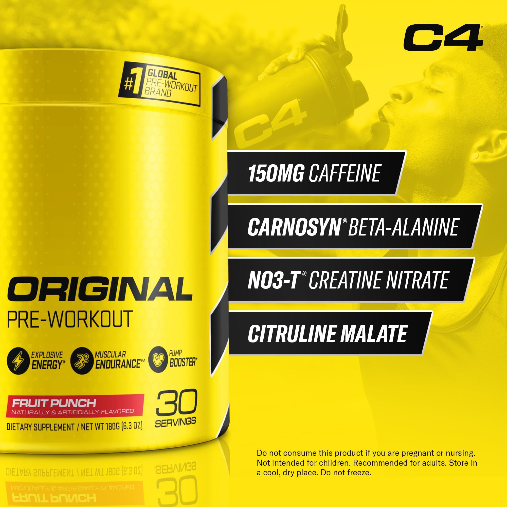 Foto 3 pulgar | Polvo Para Antes Del Entrenamiento Cellucor C4 Original Fruit Punch, 30 Porciones - Venta Internacional.