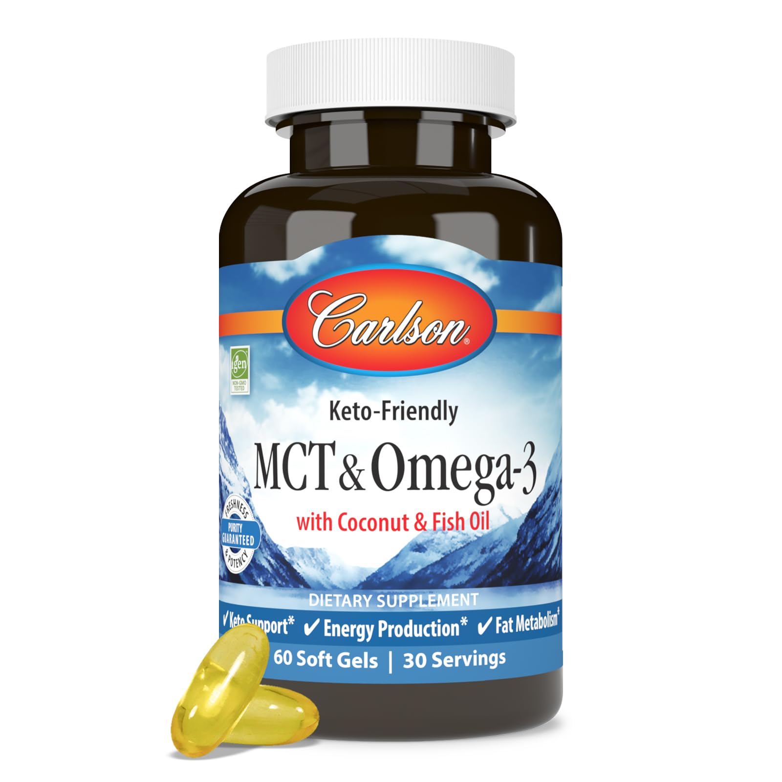 Foto 6 pulgar | Suplemento Carlson Mct Y Aceite De Coco Omega-3 60 Cápsulas Blandas - Venta Internacional.