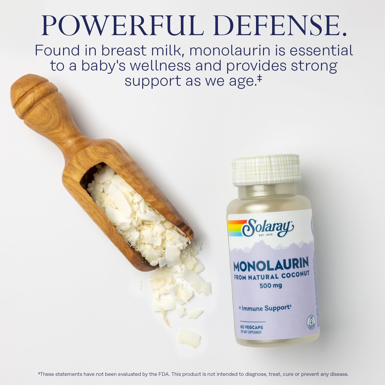 Foto 4 pulgar | Suplemento Solaray De Monolaurina, 500 Mg, Apoyo Inmunológico, 60 Cápsulas Vegetales - Venta Internacional.