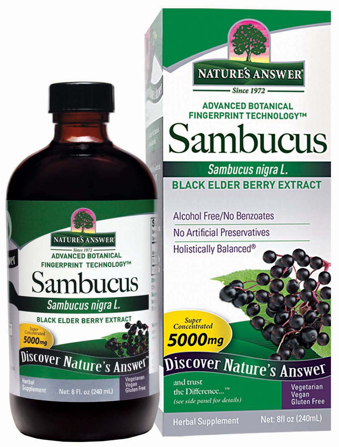Foto 2 pulgar | Suplemento Nature's Answer Sambucus Original 360 Ml - Venta Internacional.