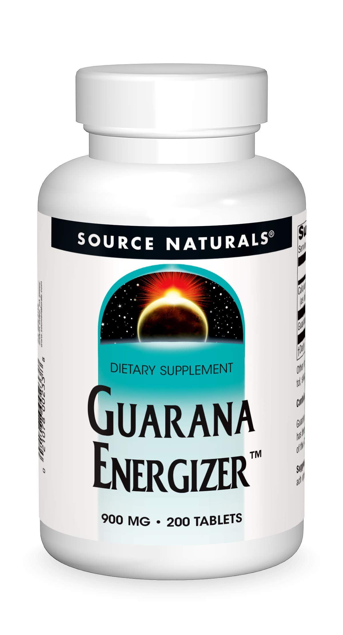 Foto 1 | Supplement Source Naturals Guaraná Energizer 900 Mg - 200 Comprimidos - Venta Internacional.