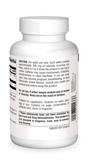 Foto 2 | Supplement Source Naturals Guaraná Energizer 900 Mg - 200 Comprimidos - Venta Internacional.