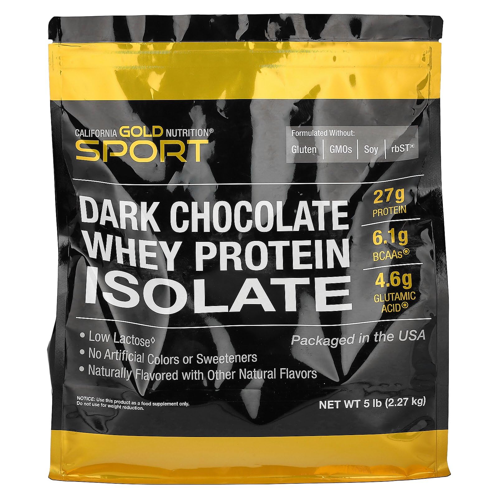 Proteína De Suero Aislada California Gold Nutrition, 2,27 Kg - Venta Internacional.