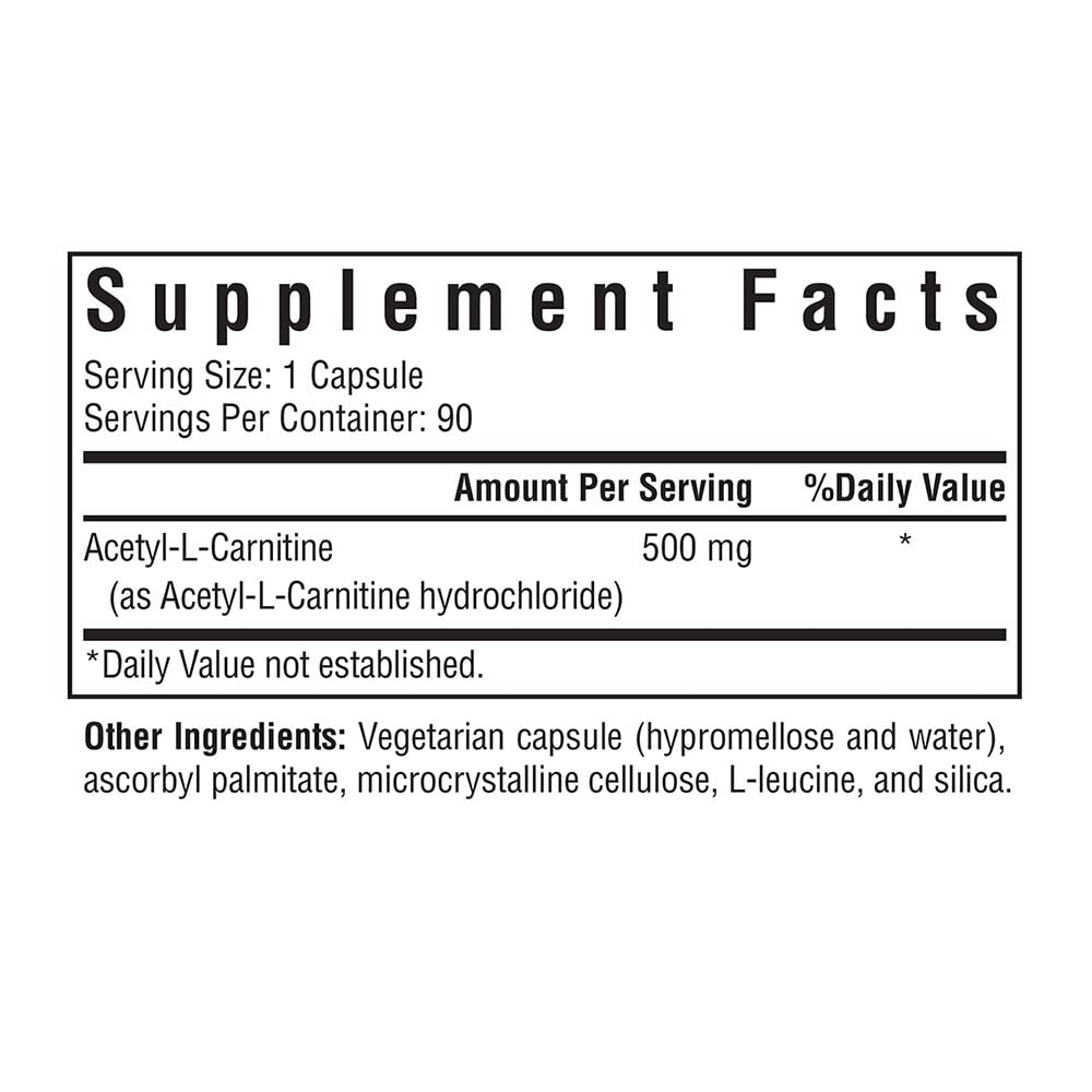 Foto 3 pulgar | Suplemento Seeking Health Acetil-l-carnitina 500 Mg 90 Cápsulas - Venta Internacional.