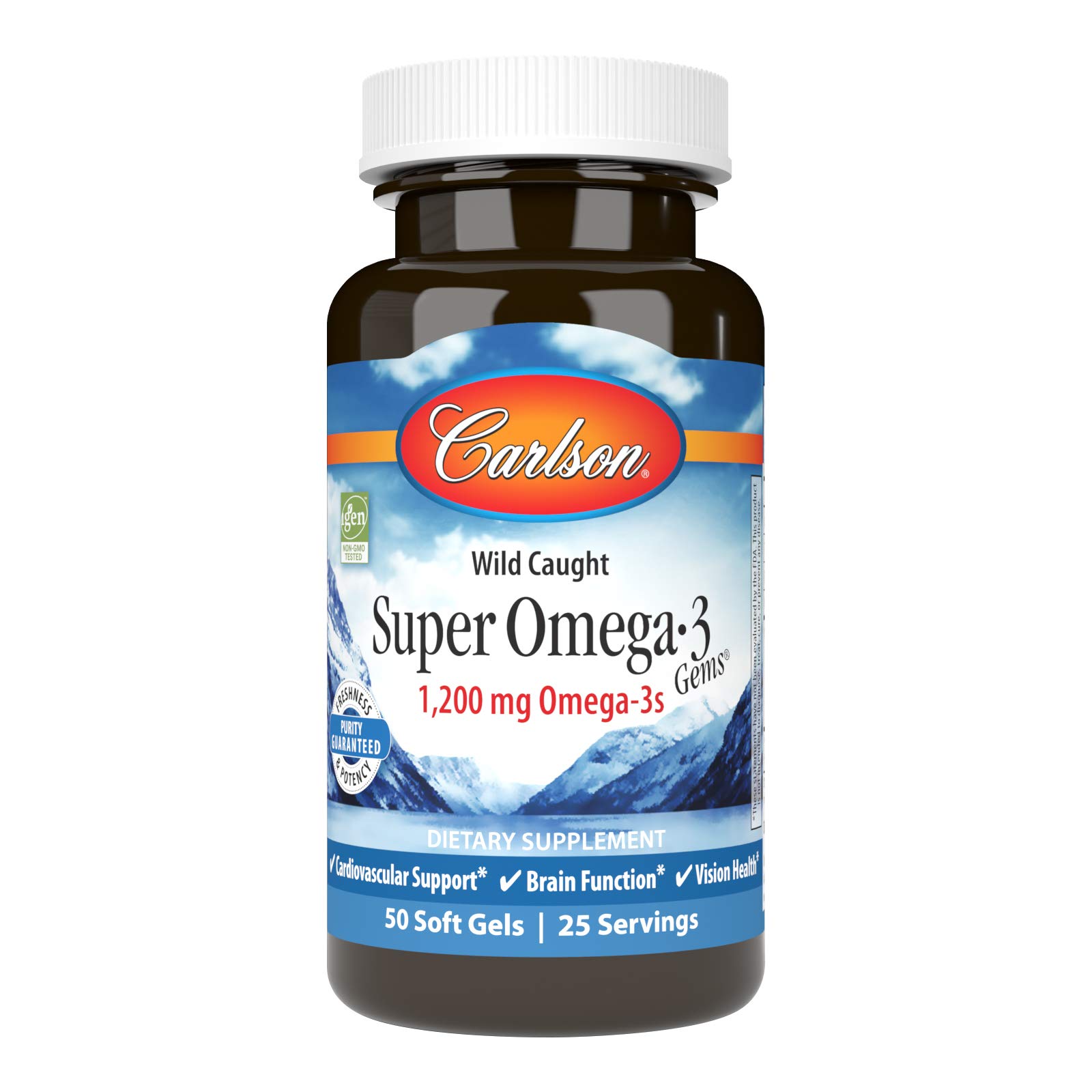 Foto 2 pulgar | Suplemento Carlson Super Omega-3 Gems 50 Cápsulas Blandas 1200 Mg - Venta Internacional.