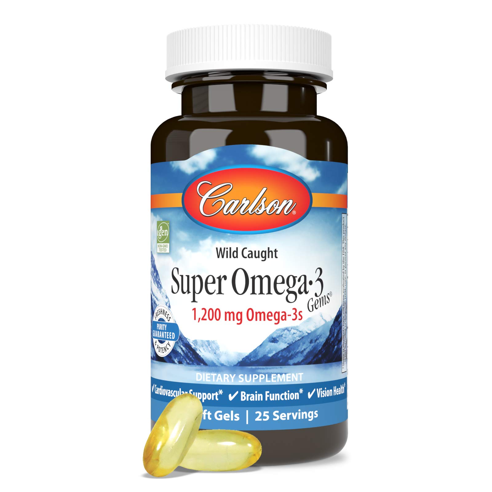 Foto 6 pulgar | Suplemento Carlson Super Omega-3 Gems 50 Cápsulas Blandas 1200 Mg - Venta Internacional.