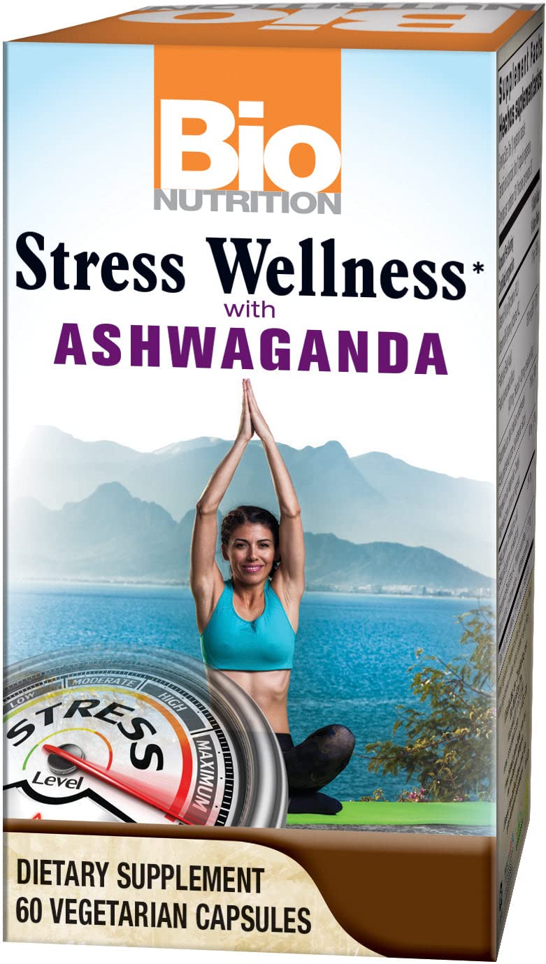 Foto 2 pulgar | Suplemento Bio Nutrition Stress Wellness Con Ashwagandha 60 Cápsulas - Venta Internacional.