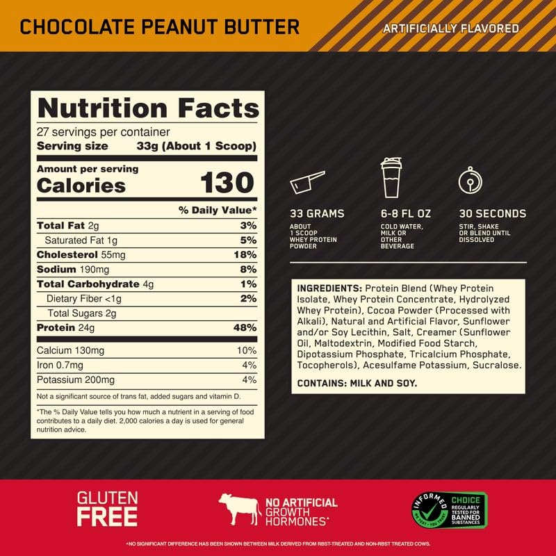 Foto 4 pulgar | Proteína En Polvo Optimum Nutrition Gold Standard 100% Whey 2 Kg - Venta Internacional.