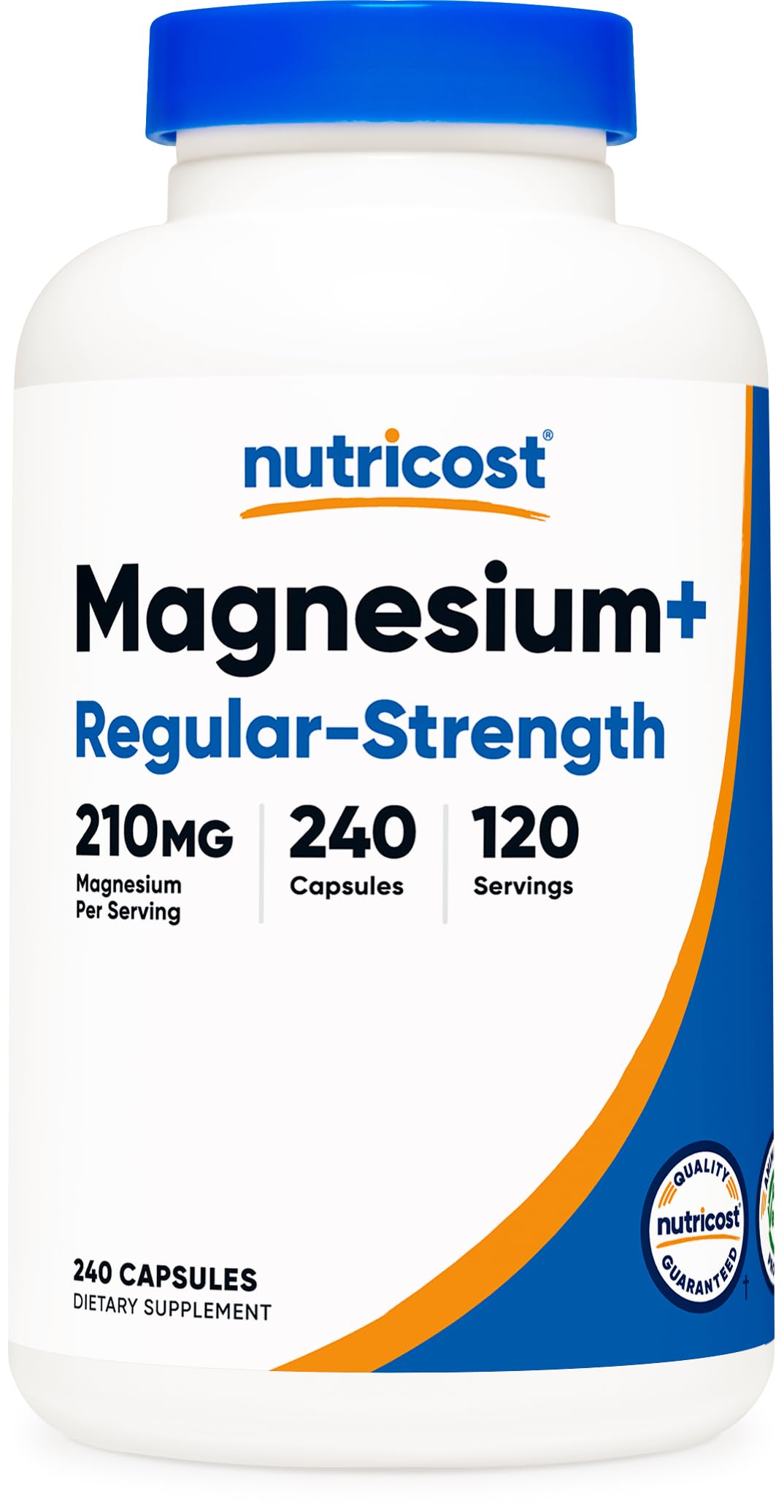 Suplemento Nutricost Magnesium+ 210 Mg 240 Cápsulas - Venta Internacional.