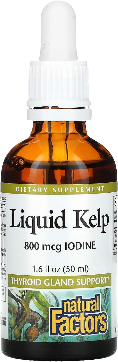 Foto 2 pulgar | Suplemento Natural Factors Liquid Kelp De 50 Ml Con 47 Ml De Yodo - Venta Internacional.