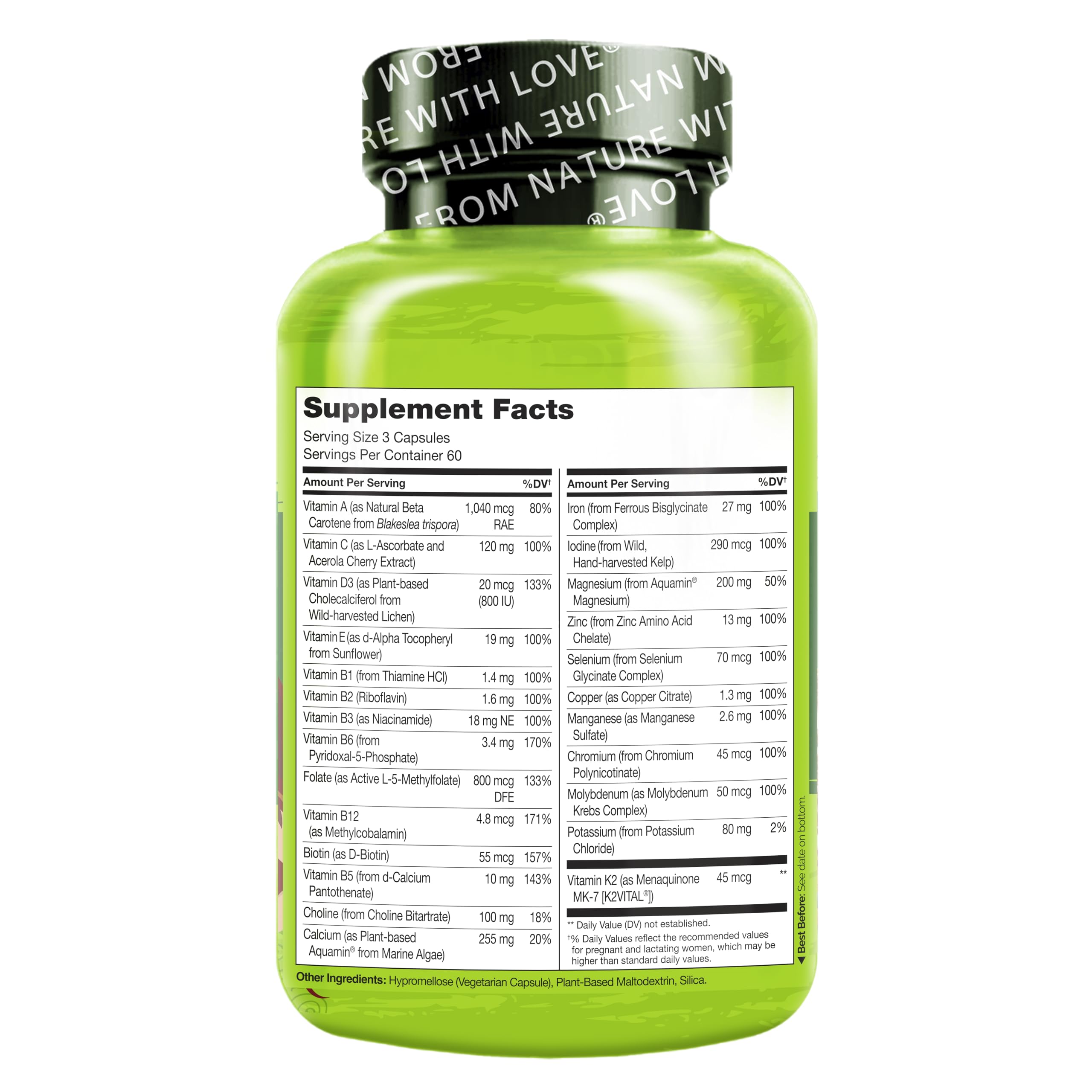 Foto 4 pulgar | Multivitamínico Prenatal Naturelo Gentle Quelated Iron 180 Cápsulas - Venta Internacional.
