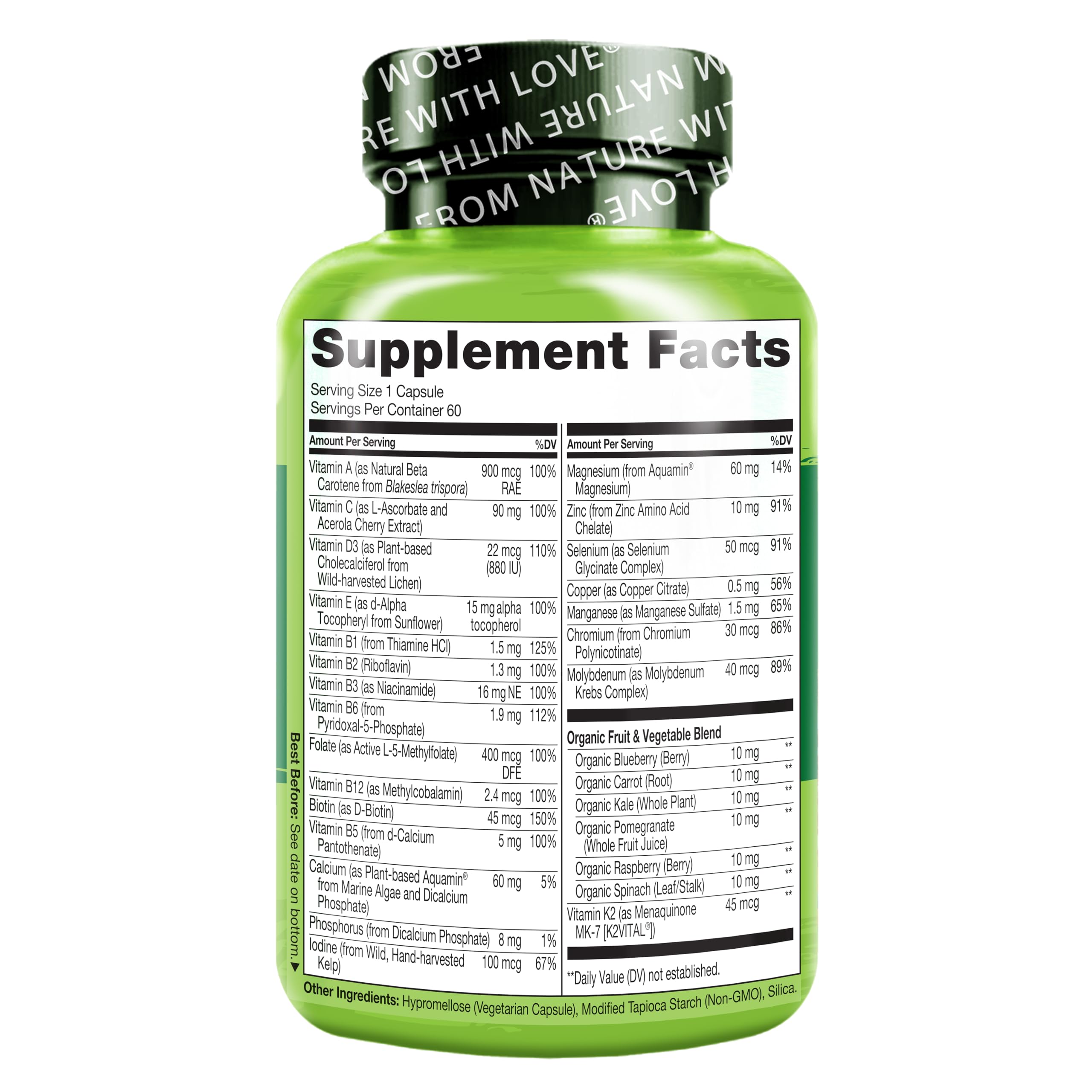 Foto 4 pulgar | Suplemento Naturelo, Un Multivitamínico Diario Para Mujeres, 50 O Más De 60 Cápsulas - Venta Internacional.