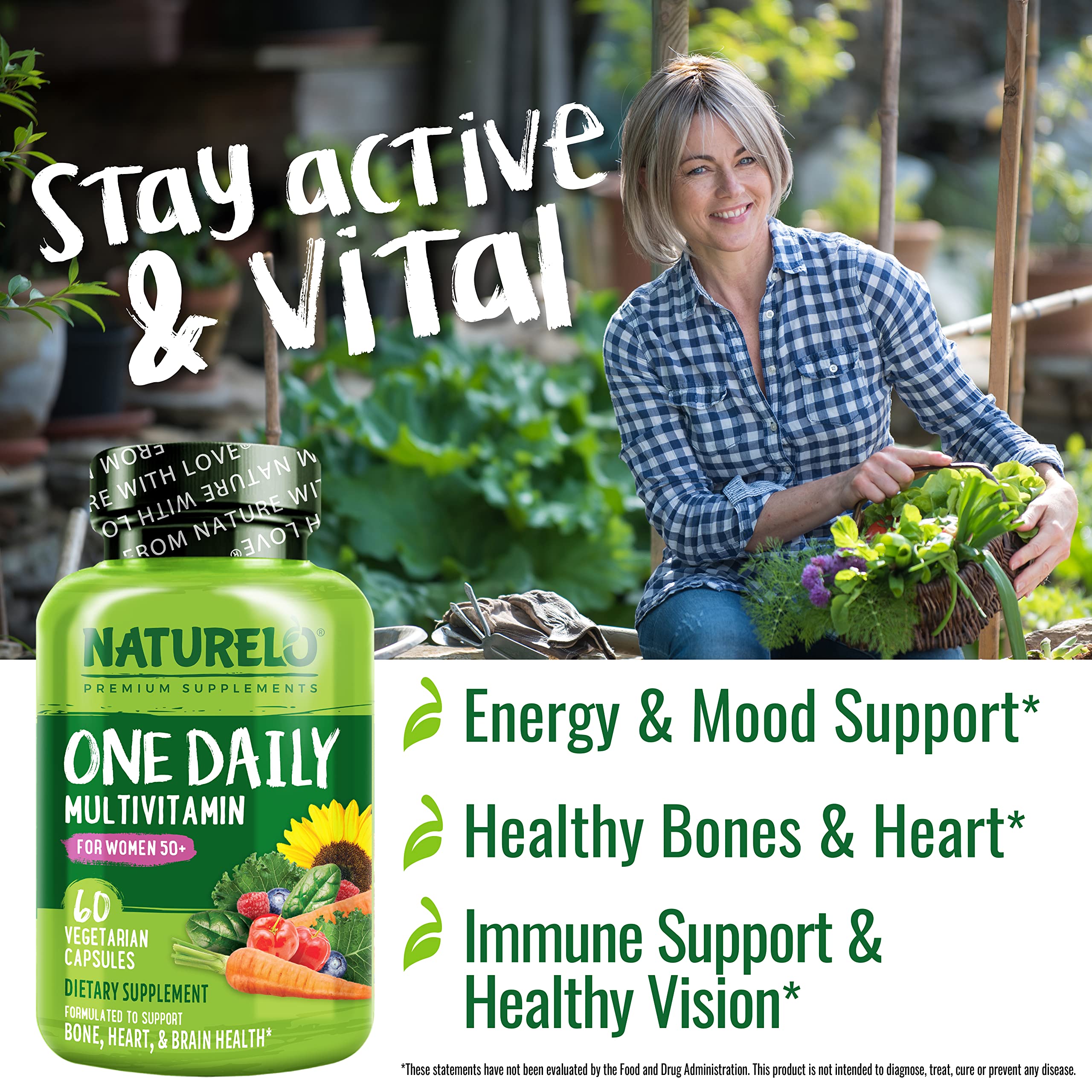 Foto 7 pulgar | Suplemento Naturelo, Un Multivitamínico Diario Para Mujeres, 50 O Más De 60 Cápsulas - Venta Internacional.