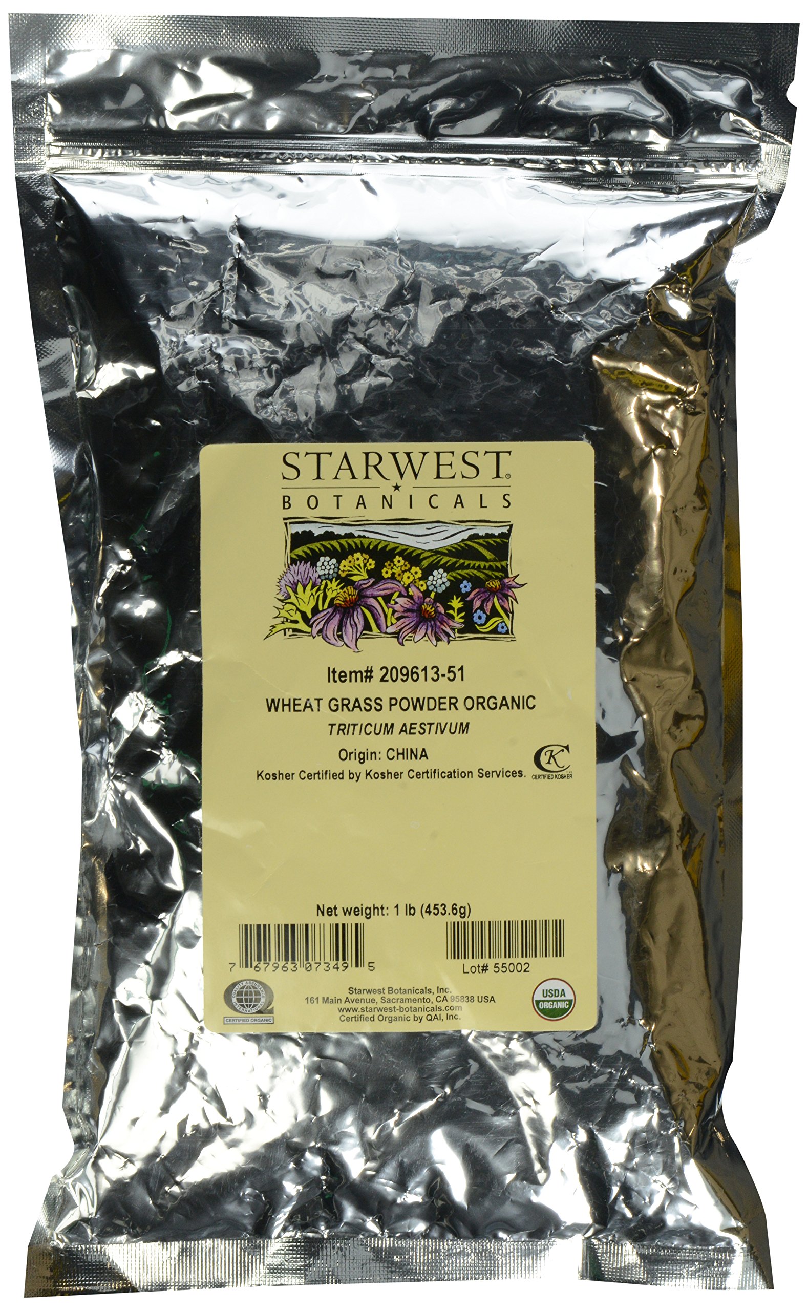 Foto 1 | Hierba De Trigo En Polvo Starwest Botanicals Organic 454 G - Venta Internacional.