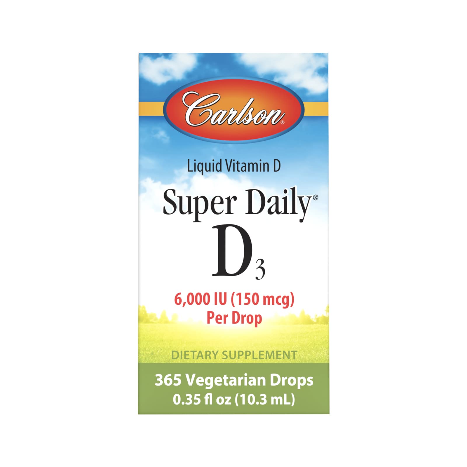 Foto 7 pulgar | Suplemento Carlson Super Daily D3 6000 Ui (150 Mcg) 10,3 Ml - Venta Internacional.