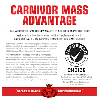 Foto 3 | Mass Gainer Shake Musclemeds Carnivor Chocolate Y Cacahuete, 6 Libras - Venta Internacional.