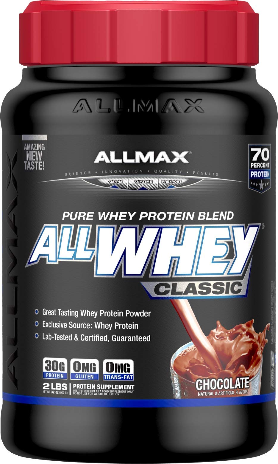 Proteína De Suero Allmax Nutrition Allwhey Classic 100 Chocolate - Venta Internacional.
