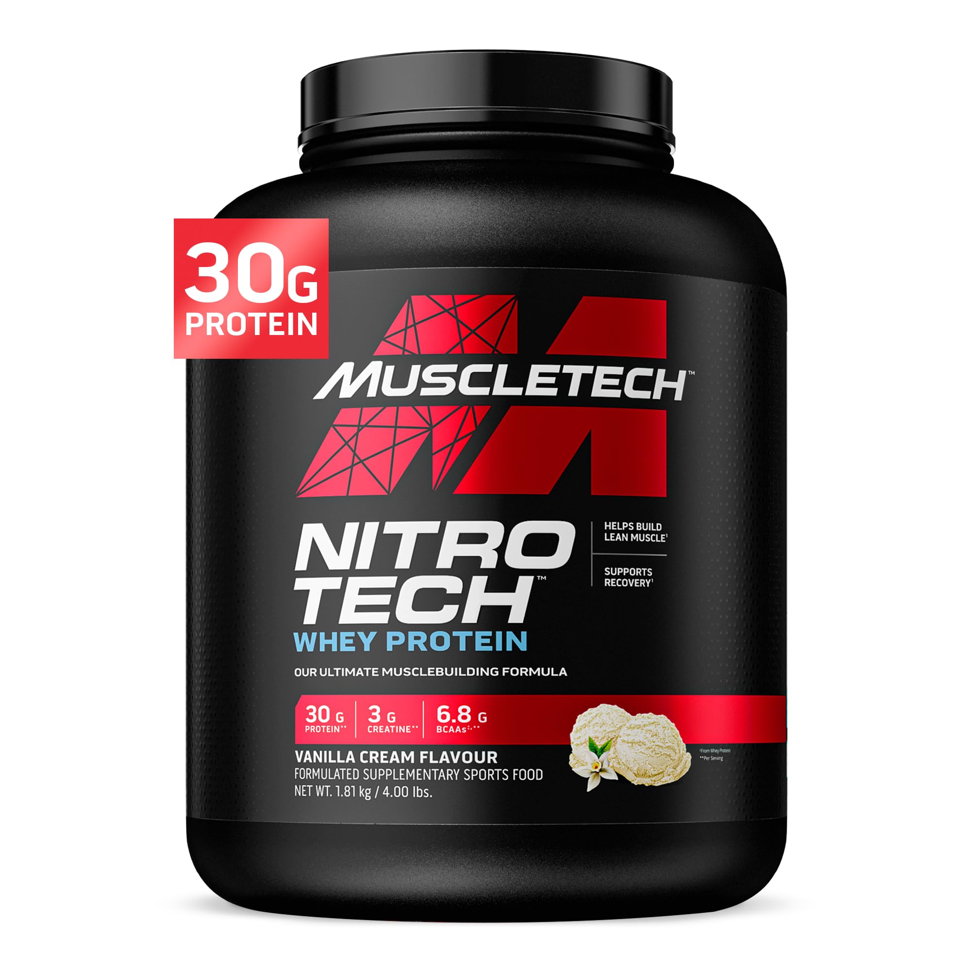 Foto 2 pulgar | Proteína De Suero En Polvo Muscletech Nitro-tech Vanilla 1,8 Kg - Venta Internacional.