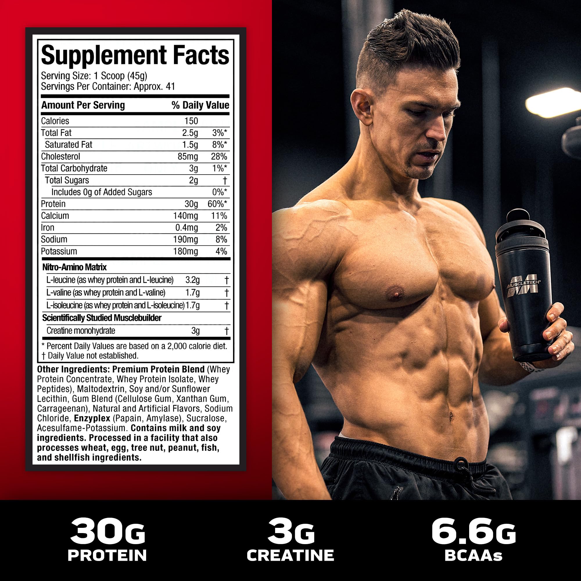 Foto 4 pulgar | Proteína De Suero En Polvo Muscletech Nitro-tech Vanilla 1,8 Kg - Venta Internacional.