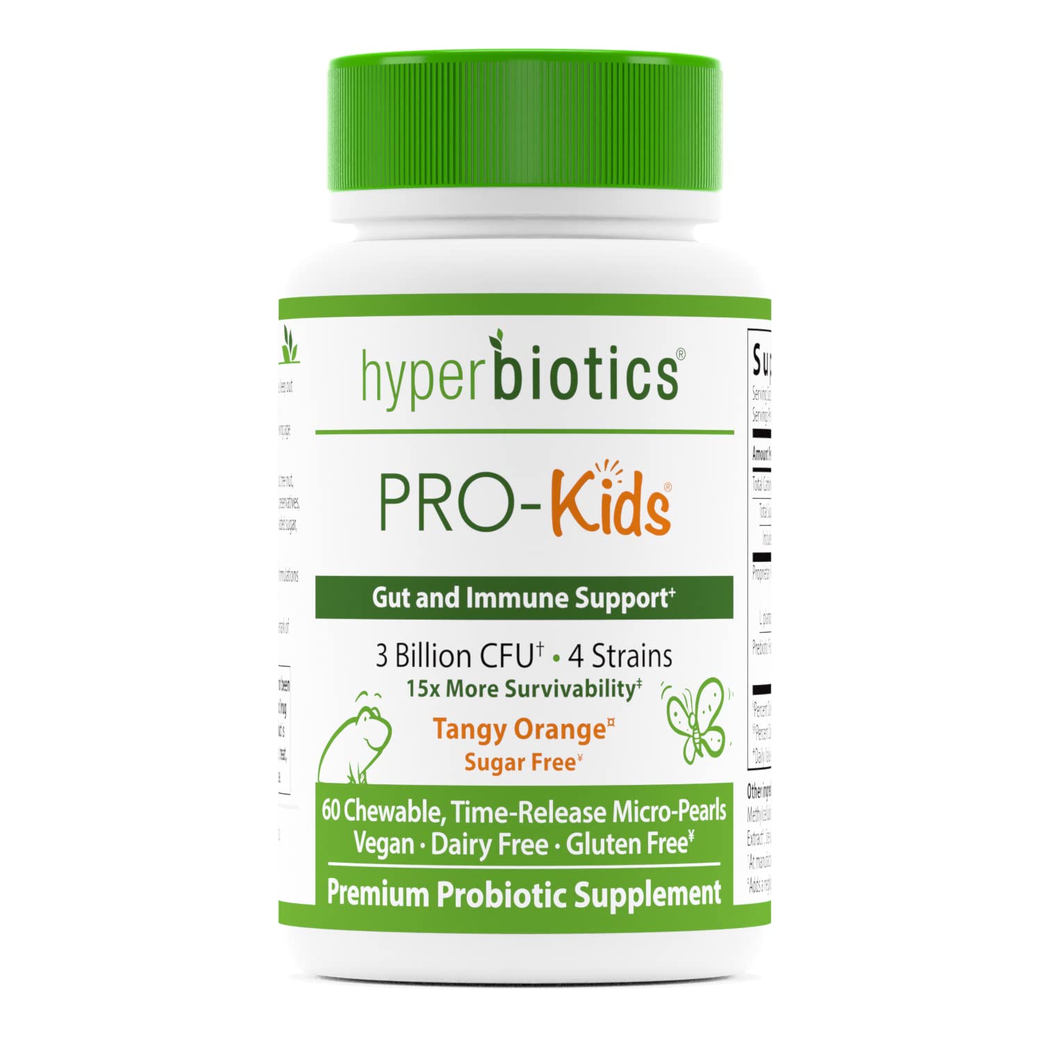 Foto 2 pulgar | Probiotic Hyperbiotics Pro Kids Vegan 60 Comprimidos, 3 Mil Millones De Cfu - Venta Internacional.