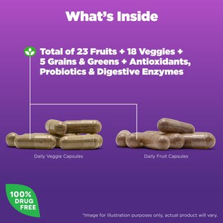 Foto 3 | Suplemento Natrol Juicefestiv Daily Fruit & Veggie 60 Cápsulas - Venta Internacional.