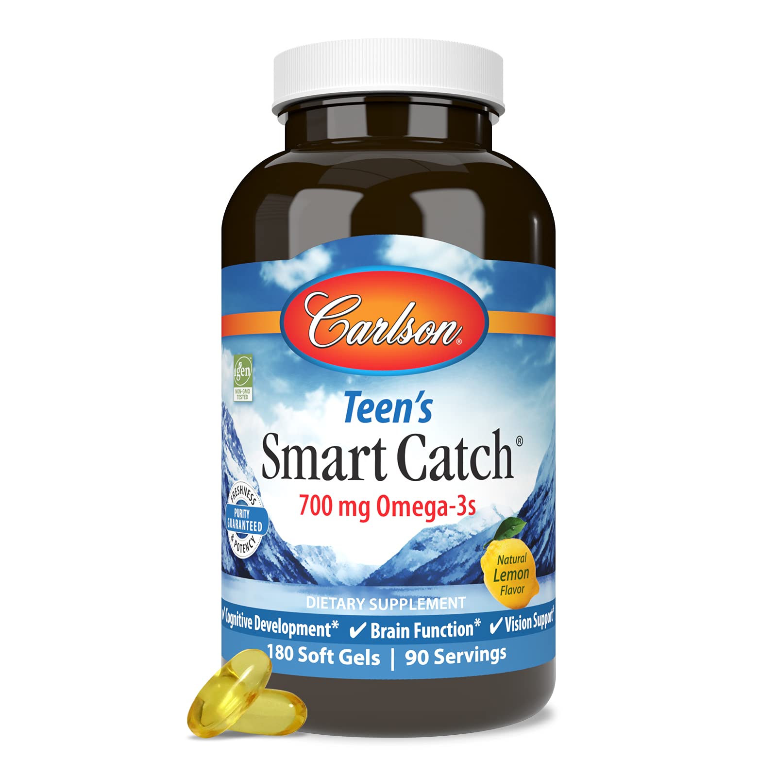 Foto 2 pulgar | Suplemento Carlson Teen's Smart Catch 90 Cápsulas Blandas Con Omega-3 - Venta Internacional.