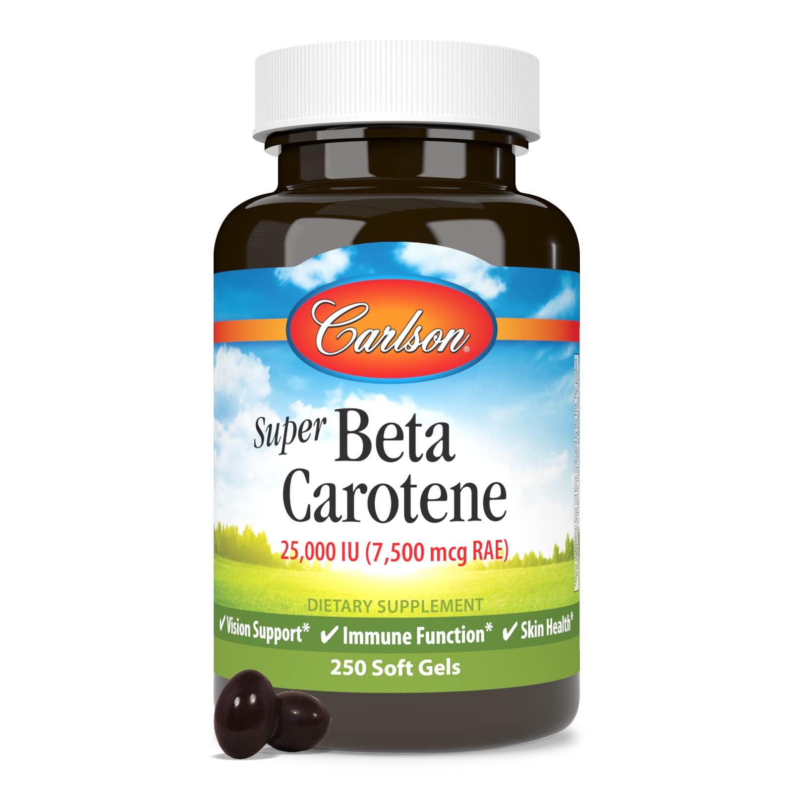 Foto 6 pulgar | Suplemento Carlson Super Betacaroteno De 25000 Ui (15 Mg) - Venta Internacional.