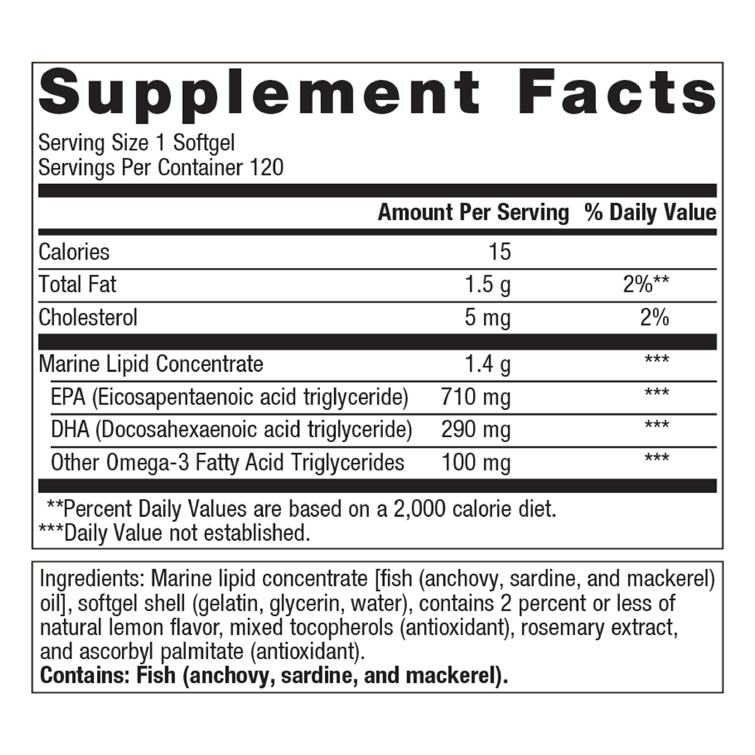 Foto 2 | Suplemento Metagenics Omegagenics De Aceite De Pescado Epa-dha 1000 120 Cápsulas Blandas - Venta Internacional.