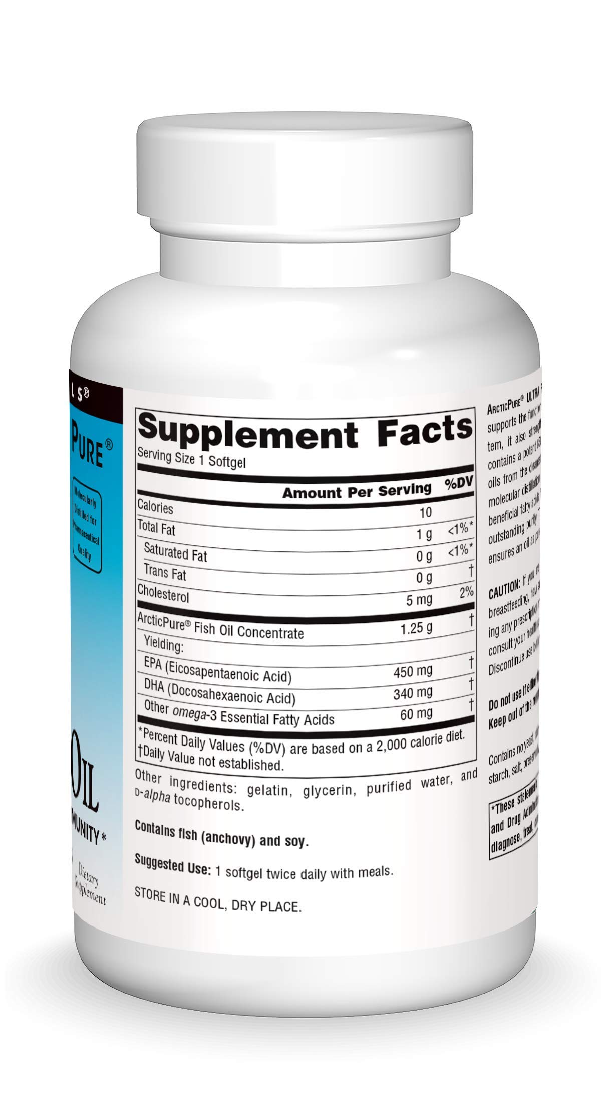Foto 2 | Aceite De Pescado Source Naturals Arcticpure Ultra Potency 850 Mg - Venta Internacional.